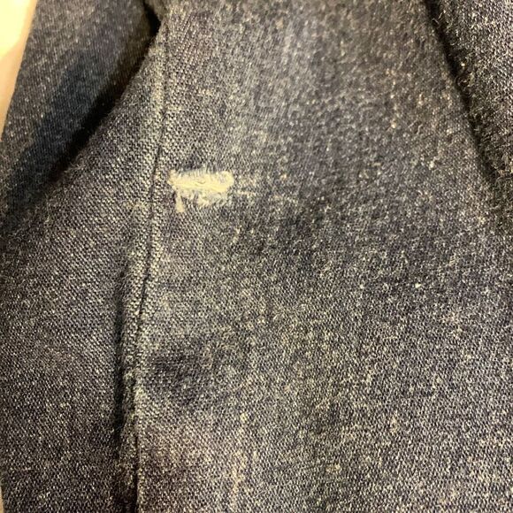 Frankie B Y2K Jumpsuit Dark Wash Denim Zip up Large Inseam 30 inches - Picture 9 of 14